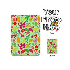 Flower Flora Floral Nature Pattern Seamless Playing Cards 54 Designs (Mini) from ArtsNow.com Front - Heart10