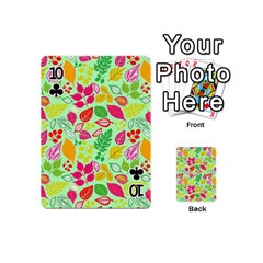 Flower Flora Floral Nature Pattern Seamless Playing Cards 54 Designs (Mini) from ArtsNow.com Front - Club10