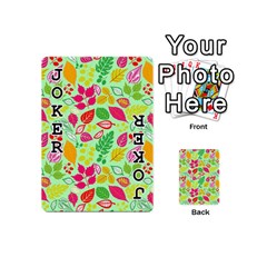 Flower Flora Floral Nature Pattern Seamless Playing Cards 54 Designs (Mini) from ArtsNow.com Front - Joker1