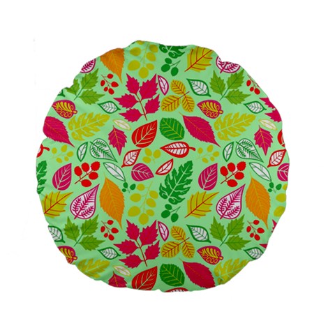 Flower Flora Floral Nature Pattern Seamless Standard 15  Premium Round Cushions from ArtsNow.com Front