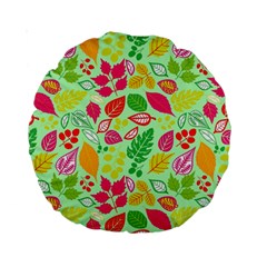 Flower Flora Floral Nature Pattern Seamless Standard 15  Premium Round Cushions from ArtsNow.com Front