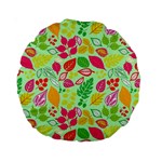 Flower Flora Floral Nature Pattern Seamless Standard 15  Premium Round Cushions