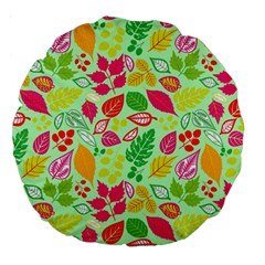 Flower Flora Floral Nature Pattern Seamless Large 18  Premium Round Cushions from ArtsNow.com Front