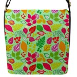 Flower Flora Floral Nature Pattern Seamless Flap Closure Messenger Bag (S)