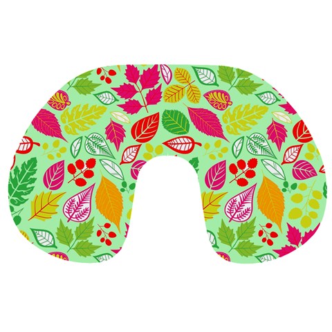 Flower Flora Floral Nature Pattern Seamless Travel Neck Pillow from ArtsNow.com Front