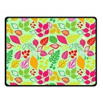 Flower Flora Floral Nature Pattern Seamless Two Sides Fleece Blanket (Small)