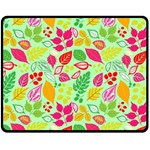 Flower Flora Floral Nature Pattern Seamless Two Sides Fleece Blanket (Medium)