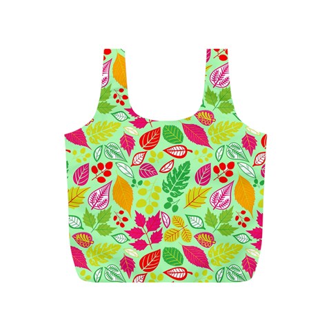 Flower Flora Floral Nature Pattern Seamless Full Print Recycle Bag (S) from ArtsNow.com Front