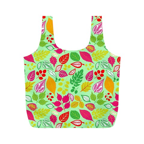 Flower Flora Floral Nature Pattern Seamless Full Print Recycle Bag (M) from ArtsNow.com Front