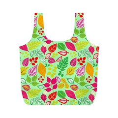 Flower Flora Floral Nature Pattern Seamless Full Print Recycle Bag (M) from ArtsNow.com Front