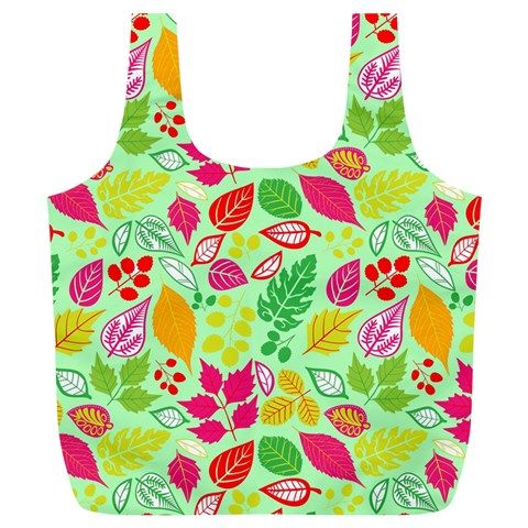 Flower Flora Floral Nature Pattern Seamless Full Print Recycle Bag (XL) from ArtsNow.com Back