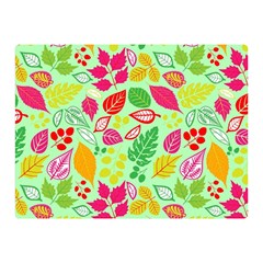 Flower Flora Floral Nature Pattern Seamless Two Sides Premium Plush Fleece Blanket (Mini) from ArtsNow.com 35 x27  Blanket Front