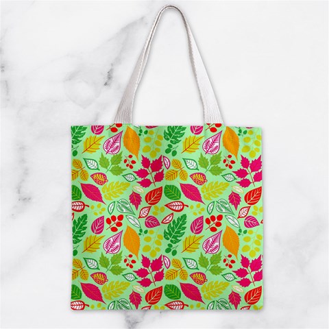 Flower Flora Floral Nature Pattern Seamless Zipper Grocery Tote Bag from ArtsNow.com Front