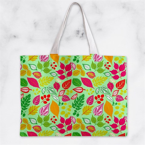 Flower Flora Floral Nature Pattern Seamless Zipper Mini Tote Bag from ArtsNow.com Front