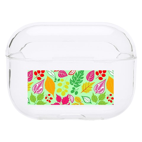 Flower Flora Floral Nature Pattern Seamless Hard PC AirPods Pro Case from ArtsNow.com Front