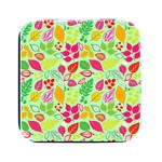 Flower Flora Floral Nature Pattern Seamless Square Metal Box (Black)