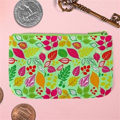 Flower Flora Floral Nature Pattern Seamless Large Coin Purse from ArtsNow.com Back