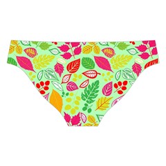 Flower Flora Floral Nature Pattern Seamless Cross Back Hipster Bikini Set from ArtsNow.com Back Under