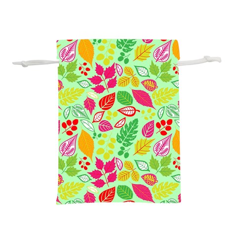 Flower Flora Floral Nature Pattern Seamless Lightweight Drawstring Pouch (S) from ArtsNow.com Front