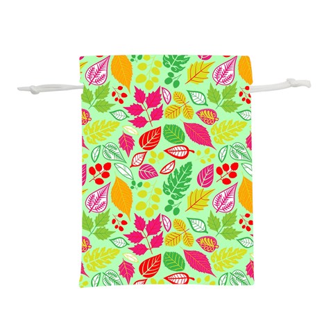 Flower Flora Floral Nature Pattern Seamless Lightweight Drawstring Pouch (L) from ArtsNow.com Front