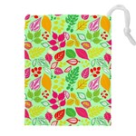 Flower Flora Floral Nature Pattern Seamless Drawstring Pouch (4XL)