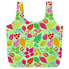 Flower Flora Floral Nature Pattern Seamless Full Print Recycle Bag (XXL) from ArtsNow.com Back