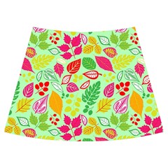 Flower Flora Floral Nature Pattern Seamless Knee Front Skirt