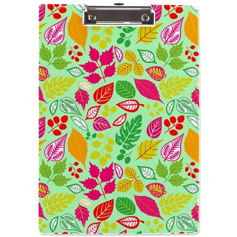 Flower Flora Floral Nature Pattern Seamless A4 Acrylic Clipboard from ArtsNow.com Front