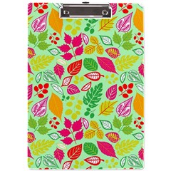 Flower Flora Floral Nature Pattern Seamless A4 Acrylic Clipboard from ArtsNow.com Front