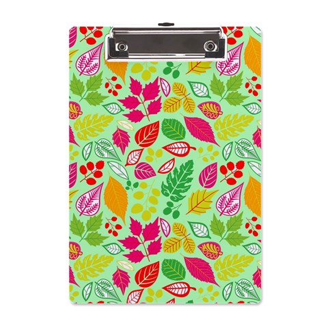 Flower Flora Floral Nature Pattern Seamless A5 Acrylic Clipboard from ArtsNow.com Front