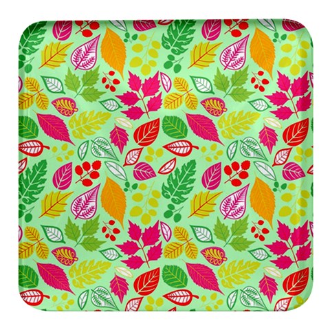 Flower Flora Floral Nature Pattern Seamless Square Glass Fridge Magnet (4 pack) from ArtsNow.com Front