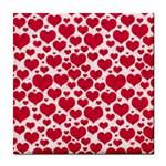 Hearts Valentine Pattern Seamless Tile Coaster