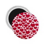 Hearts Valentine Pattern Seamless 2.25  Magnets