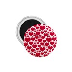 Hearts Valentine Pattern Seamless 1.75  Magnets