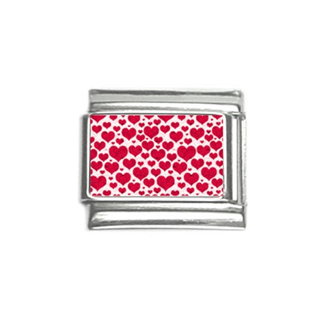 Hearts Valentine Pattern Seamless Italian Charm (9mm) from ArtsNow.com Front