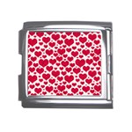 Hearts Valentine Pattern Seamless Mega Link Italian Charm (18mm)