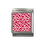 Hearts Valentine Pattern Seamless Italian Charm (13mm)