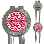 Hearts Valentine Pattern Seamless 3-in-1 Golf Divots