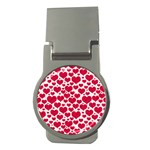 Hearts Valentine Pattern Seamless Money Clips (Round) 