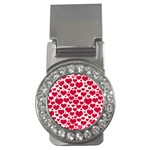 Hearts Valentine Pattern Seamless Money Clips (CZ) 