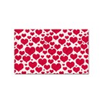 Hearts Valentine Pattern Seamless Sticker (Rectangular)