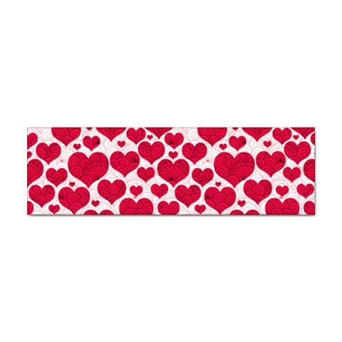 Hearts Valentine Pattern Seamless Sticker (Bumper) from ArtsNow.com Front