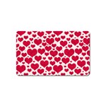 Hearts Valentine Pattern Seamless Magnet (Name Card)