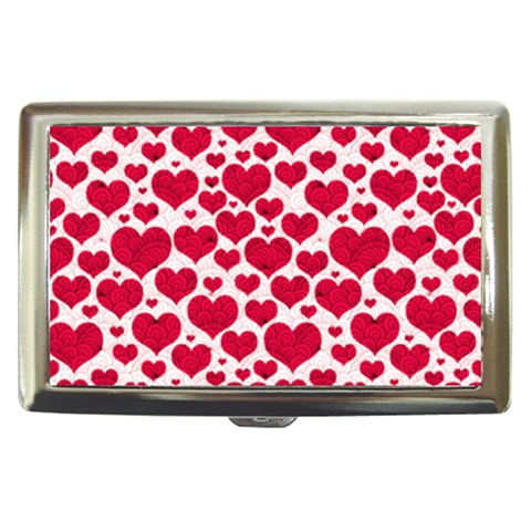 Hearts Valentine Pattern Seamless Cigarette Money Case from ArtsNow.com Front