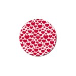 Hearts Valentine Pattern Seamless Golf Ball Marker