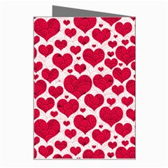 Hearts Valentine Pattern Seamless Greeting Card from ArtsNow.com Right