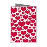 Hearts Valentine Pattern Seamless Mini Greeting Cards (Pkg of 8)