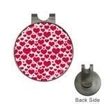 Hearts Valentine Pattern Seamless Hat Clips with Golf Markers