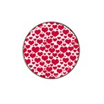 Hearts Valentine Pattern Seamless Hat Clip Ball Marker