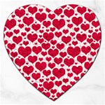 Hearts Valentine Pattern Seamless Jigsaw Puzzle (Heart)